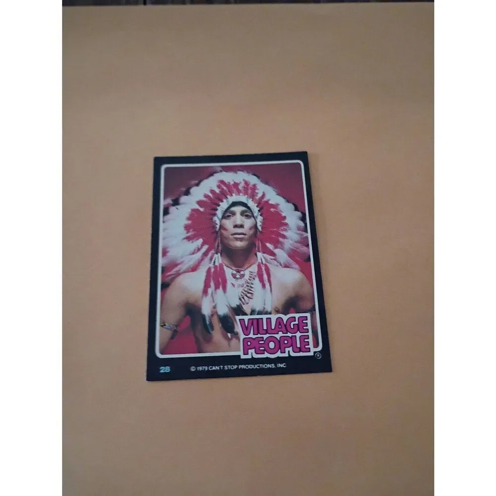 Vintage 1979 Village People Trading Card #28 Disco Era Vintage Music Collectible